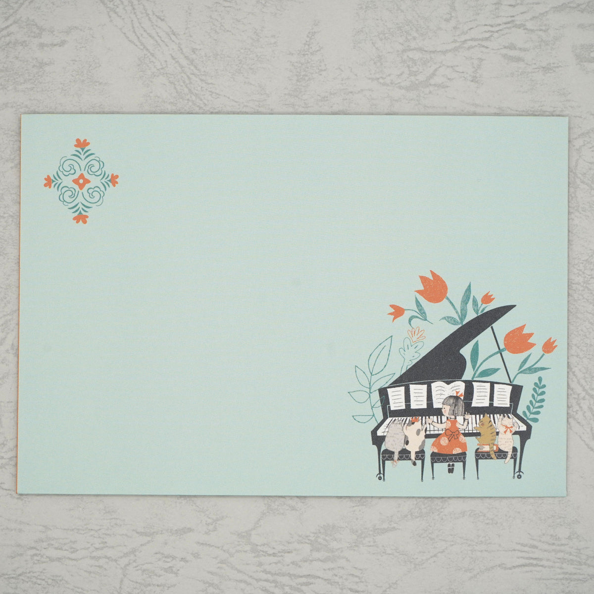 ファイル付レターセット ピアノソナタ Happy Tone – こころとどむ