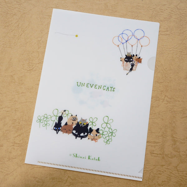 A5クリアファイル　UNEVENCATS　「clover」