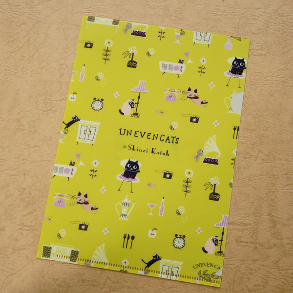 A5クリアファイル　UNEVENCATS　「room」
